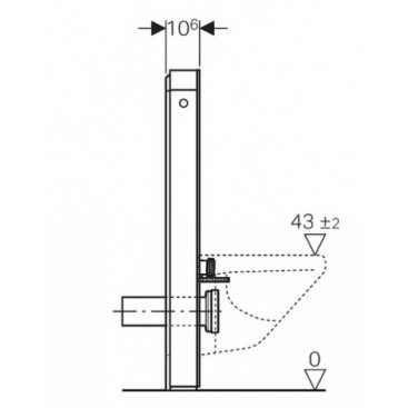 Инсталляция для унитаза Geberit Monolith Plus 131.221.SI.1