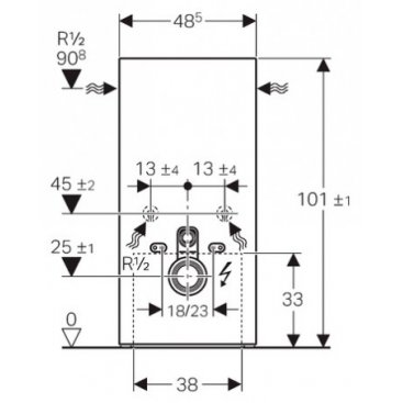 Инсталляция для унитаза Geberit Monolith Plus 131.221.SI.1