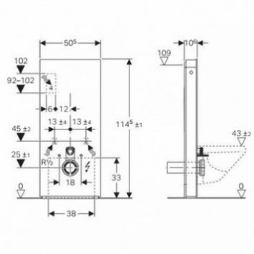 Инсталляция для унитаза Geberit Monolith Plus Aquaclean Sela 131.231.SJ.1