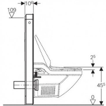 Инсталляция для унитаза Geberit Monolith Plus Aquaclean 8000 131.232.SJ.1