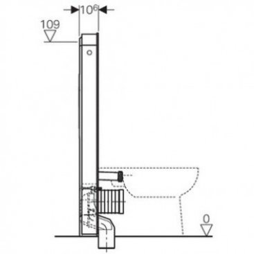 Инсталляция для унитаза Geberit Monolith Plus 131.233.SI.1