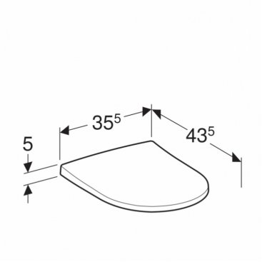 Крышка-сиденье Geberit Acanto 500.604.01.2