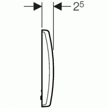 Клавиша смыва Geberit Basic 115.818.11.5 белая