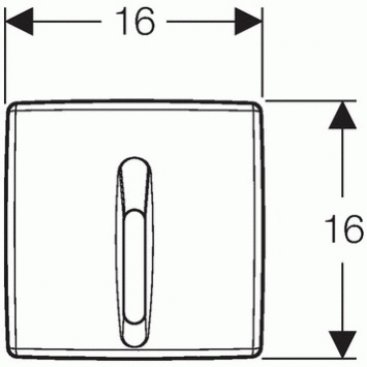 Клавиша смыва Geberit Basic 115.818.46.5 хром матовый