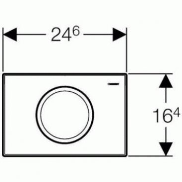 Клавиша смыва Geberit Delta 11 115.120.11.1