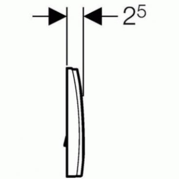 Клавиша смыва Geberit Delta 11 115.120.11.1