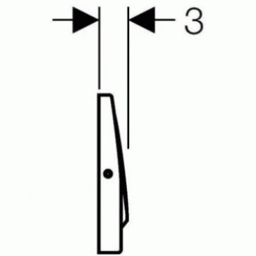 Клавиша смыва Geberit Delta 15 115.101.00.1 хром