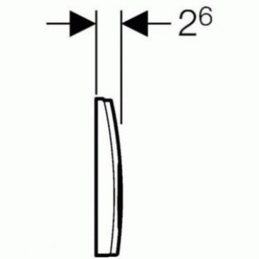 Клавиша смыва Geberit Delta 21 115.125.11.1