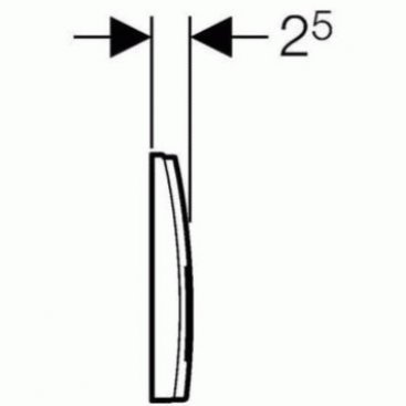 Клавиша смыва Geberit Delta 50 115.135.21.1 хром