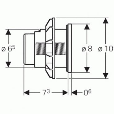 Клавиша смыва Geberit HyTronic 116.050.21.1 хром