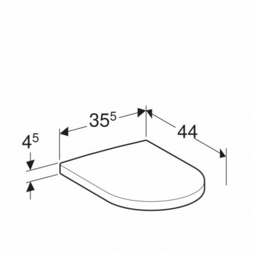 Крышка-сиденье Geberit iCon 500.670.01.1 микролифт