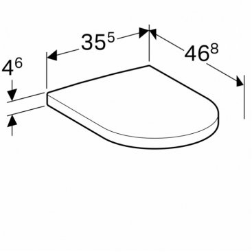 Крышка-сиденье Geberit iCon 574130000 микролифт