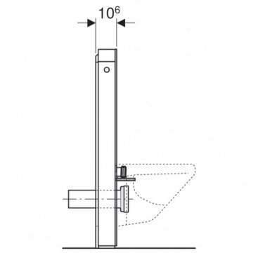 Инсталляция для унитаза Geberit Monolith 131.021.SL.5