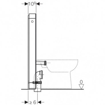 Инсталляция для унитаза Geberit Monolith Plus Sela 131.201.SI.5