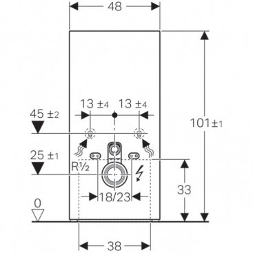 Инсталляция для унитаза Geberit Monolith Plus Sela, Mera 131.221.SJ.5