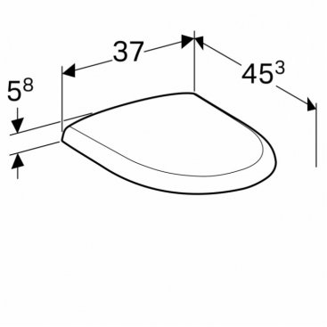 Крышка-сиденье Geberit Renova 573025000 микролифт