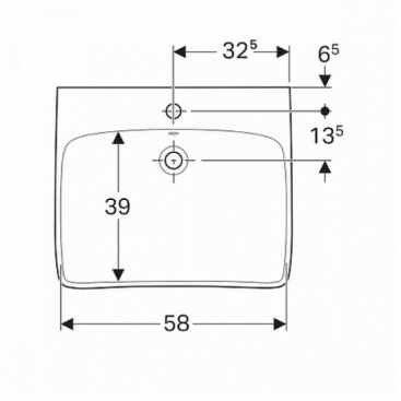 Раковина Geberit Renova Comfort 258565000