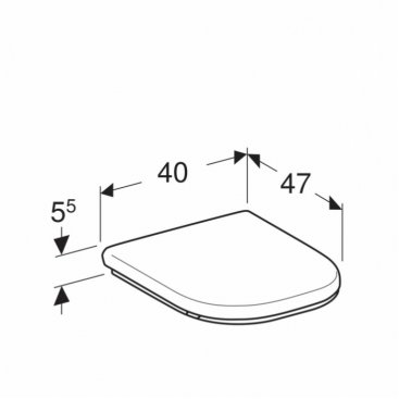 Крышка-сиденье Geberit Renova Comfort 500.679.01.1