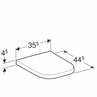Крышка-сиденье Geberit Renova Plan 500.691.01.1 микролифт