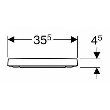 Крышка-сиденье Geberit Renova Plan 500.692.01.1 микролифт
