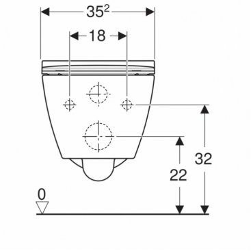 Унитаз Geberit Renova Smyle Square 500.685.01.1