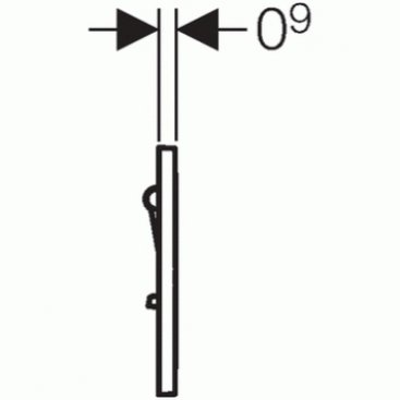 Клавиша смыва Geberit Sigma 01 Хром 116.011.21.5