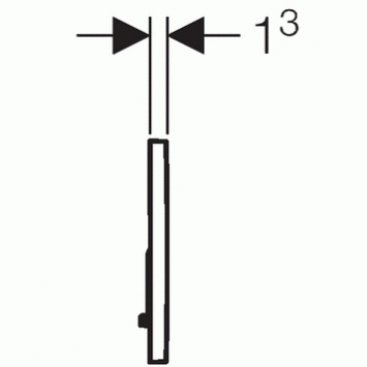 Клавиша смыва Geberit Sigma 01 115.770.11.5 цвет белый