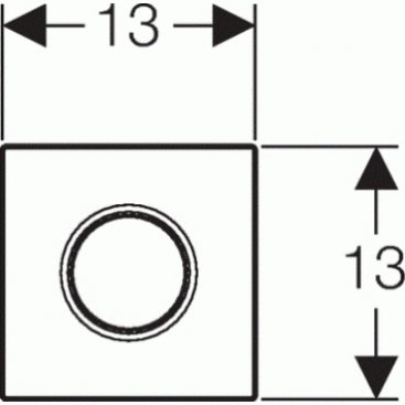 Клавиша смыва Geberit Sigma 01 HyTouch 116.011.11.5