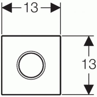 Клавиша смыва Geberit Sigma 01 HyTronic 116.021.11.5