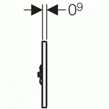 Клавиша смыва Geberit Sigma 01 HyTronic 116.021.11.5