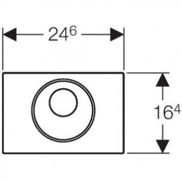 Клавиша смыва Geberit Sigma 10 115.890.SN.5