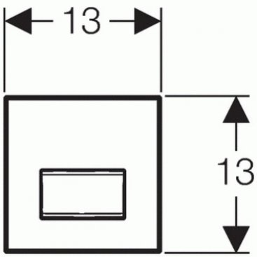 Клавиша смыва Geberit Sigma 50 116.016.GH.5