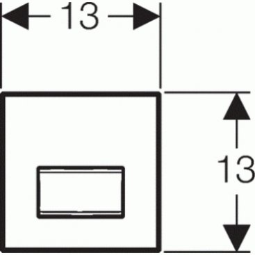 Клавиша смыва Geberit Sigma 50 116.016.SD.5