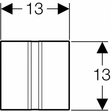 Клавиша смыва Geberit Sigma 50 116.026.GH.1