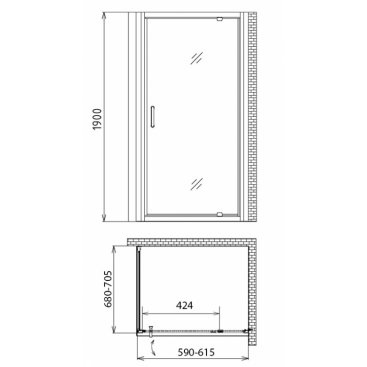 Душевой уголок Gemy Sunny Bay S28120-A70 60x70