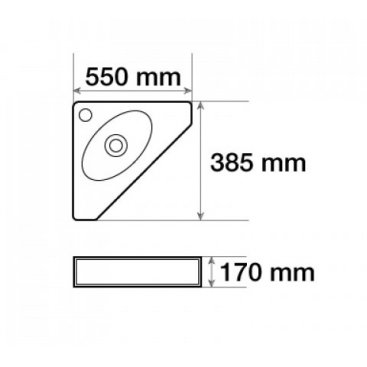 Раковина Ceramalux 7012J