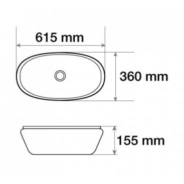 Раковина Ceramalux 7811ASS