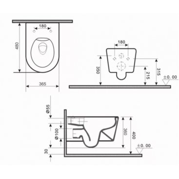 Унитаз Gid TR 2130GM