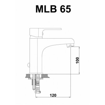 Смеситель для раковины GPD Atros MLB65