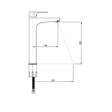 Смеситель для раковины GPD Atros MSL65