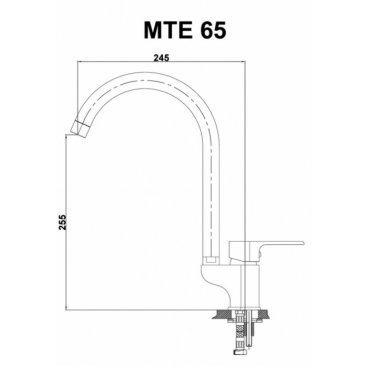 Смеситель для кухни GPD Atros MTE65