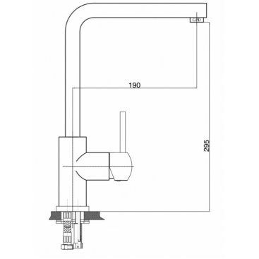 Смеситель для кухни GPD Fonte MTE15