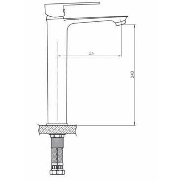 Смеситель для раковины GPD Provido MSL155