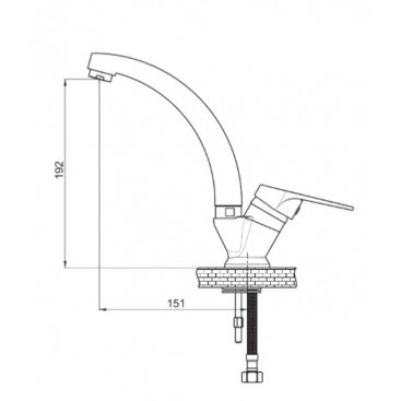 Смеситель для раковины GPD Orbis TL30