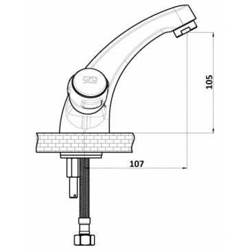 Смеситель для раковины GPD Rios TKB30