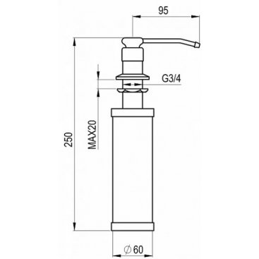 Дозатор для жидкого мыла Granula GR-01 D хром