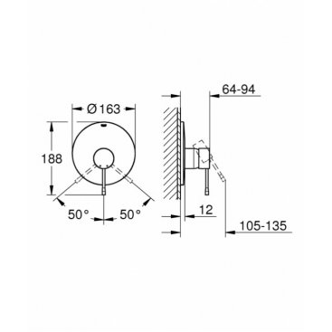 Смеситель для душа Grohe Essence+ 19286A01