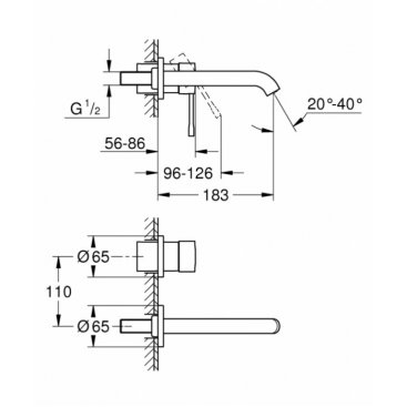 Смеситель для раковины Grohe Essence+ 19408DC1