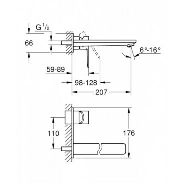 Смеситель для раковины Grohe Lineare New 23444001