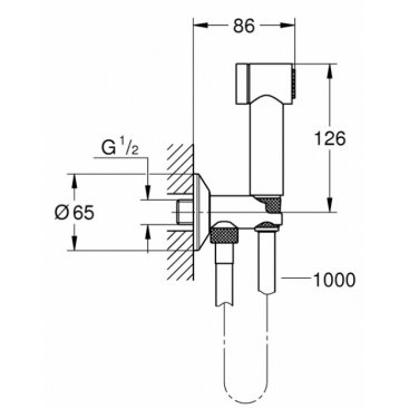 Гигиенический набор Grohe Sena Trigger 26329000